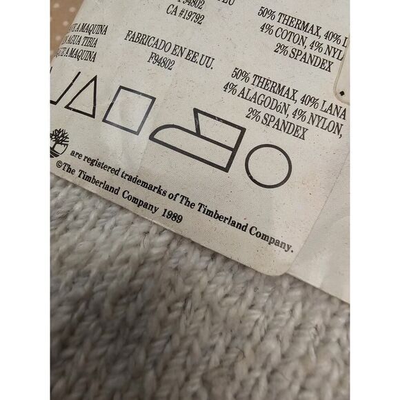 Vintage TIMBERLAND Du Pont Thermax Wool Blend MEN'S SOCKS SIZE 10-13 Rare - Picture 8 of 9